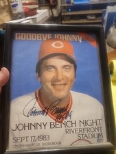 Livro de placar Johnny Bench autografado 1983 edição de colecionador vermelho comprar usado  Enviando para Brazil