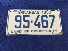 1953 arkansas license for sale  La Jolla