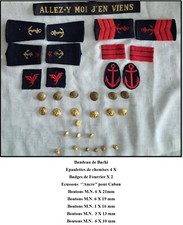 Epaulettes boutons marine d'occasion  Fontoy