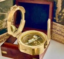Vintage boussole brass d'occasion  Expédié en Belgium