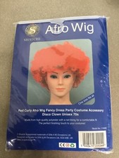 Red curly afro for sale  MANCHESTER