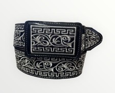 Cinto bordado Mariachi Vaquero Bordado Charol estilo ocidental Mariachi comprar usado  Enviando para Brazil