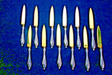 Satz feine bstmesser gebraucht kaufen  Heidelberg