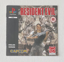 Resident Evil PlayStation PS1 PAL BLACK LABEL Folheto de Instruções Manual GC comprar usado  Enviando para Brazil