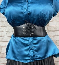 Black faux leather for sale  ELY