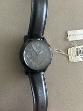 Relógio de pulso masculino Fossil pulseira de couro preto aço inoxidável estojo original e recibo comprar usado  Enviando para Brazil