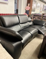 Ledercouch schwarz elekt gebraucht kaufen  Herford