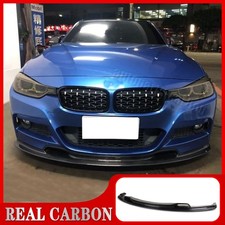 Usado, Divisor de lábios dianteiro de fibra de carbono real para BMW F30 F31 M Sport 2012-2018 comprar usado  Enviando para Brazil