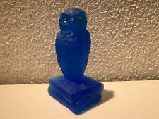 Blue glass owl for sale  Montrose