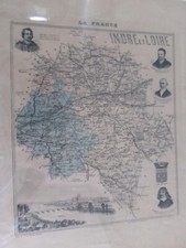 Gravure 19ème carte d'occasion  Lannion