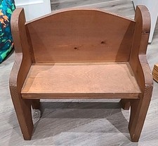 Usado, Banco pequeno antigo feito à mão de madeira maciça para crianças/crianças comprar usado Usado, Banco pequeno antigo feito à mão de madeira maciça para crianças/crianças comprar usado  Enviando para Brazil