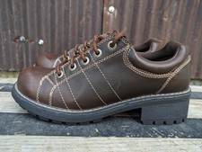 Sapato Oxford Feminino Vintage Airwalk Tamanho 9 Marrom Anos 90 Y2K Chunky Academia Grunge comprar usado  Enviando para Brazil
