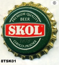 Chapa cerveza SKOL 'R' pequeña xapa kronkorken tappi bottle cap capsule SIN USAR comprar usado  Enviando para Brazil