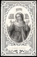 Santino merlettato holycard usato  Ragusa