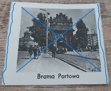 Używany, stare małe MINI Leporello zdjęcie SZCZECIN STETTIN BRAMA PORTOWA ok. 1968 na sprzedaż  Wysyłka do Poland