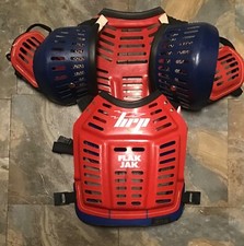 Protetor de peito vintage HRP Flak Jak Motocross MX vermelho azul Bob Hannah anos 80 comprar usado  Enviando para Brazil