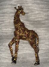 Rhinestone giraffe brooch for sale  Ponca City