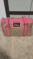 Bolsa de mão Christian Dior Trotter pequena Boston lona rosa, usado comprar usado Bolsa de mão Christian Dior Trotter pequena Boston lona rosa, usado comprar usado  Enviando para Brazil