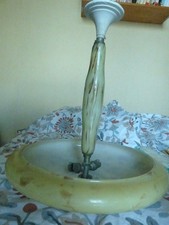 Suspension opaline jaune d'occasion  Noisy-le-Grand