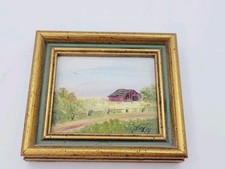 Pintura en miniatura para uso en casa de muñecas o dispersión arte manto pieza adorno 1:12 segunda mano  Embacar hacia Mexico