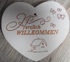 Herz türschild herzlich gebraucht kaufen  Landsberied
