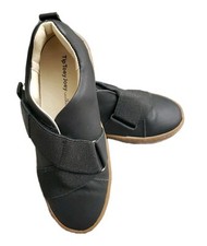Usado, Tênis ajustável Tip Toey Joey Walkers Youth tamanho 1 couro preto EXCELENTE  comprar usado  Enviando para Brazil