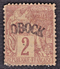Timbre 1892 colonies d'occasion  La Brède