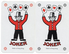 Par de Cartas de Jogo RARAS MODERNAS "Coringa em Vermelho/Preto CARTÕES ACIMA DA CABEÇA" CORINGA #29 comprar usado  Enviando para Brazil