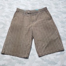 Usado, Bermuda casual Volcom masculina 34 bolsos marrom xadrez comprar usado  Enviando para Brazil