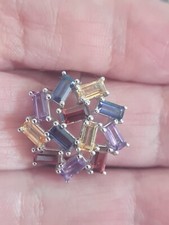 Silver citrine garnet for sale  BIRMINGHAM