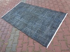 Tapete preto tingido 6'8x3'8 pés, tapete raro para quarto infantil, tapete boho para cozinha CANKIRI, usado comprar usado  Enviando para Brazil