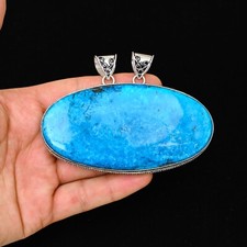 Colgante de joyería hecha a mano de plata esterlina 925 con piedras preciosas turquesa regalo para esposa segunda mano  Embacar hacia Mexico