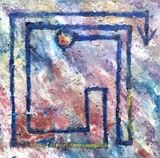 Quadro astratto olio usato  Brescia