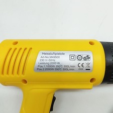 Używany, Brothers Mannesmann Tools M49500 Dmuchawa na gorące powietrze z akcesoriami 2000W - żółta na sprzedaż  PL