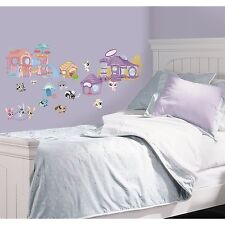 Linda calcomanía de pared Littlest Pet Shop pegatina decoración aplique papel tapiz para habitación infantil segunda mano  Embacar hacia Mexico