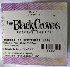 Black crowes ticket for sale  DERBY