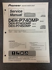 Manual de serviço Pioneer DEH-P740MP, P7400MP, P7450MP [original com esquemas] comprar usado  Enviando para Brazil