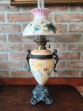 Ceramiczna lampa naftowa z kloszem – koniec lat 19/20 Century - R.Ditmar na sprzedaż  PL