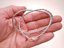 Silver braided 3mm for sale  Oak Lawn