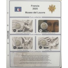 1 Bolsa Masterphil 2 Euro Francia 2025 Coincard Museo Del Louvre comprar usado  Enviando para Brazil
