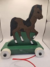 Vintage wooden pull for sale  Newton