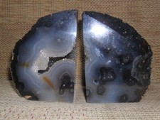 agate bookends for sale  WALTON-ON-THAMES