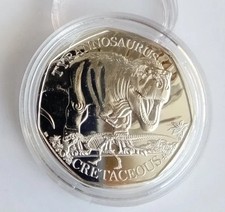 2024 Dinossauro Tiranossauro Rex 50p BU Moeda Brilhante Não Circulada - Veja Nota comprar usado  Enviando para Brazil