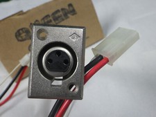 Usado, 10X chassi/painel/soquete de montagem embutida XLR fêmea de metal com arnês + plugue conector de 3 pinos comprar usado  Enviando para Brazil