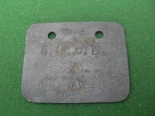 Plaque identite soldat d'occasion  Beaulieu-sur-Loire