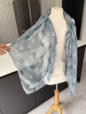 Peony scarf blue for sale  SOUTHAMPTON