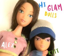 MGA- Kit Boneca Hi Glam e Alex Special Meninas Comuns/2007- Vestida- Pernas Longas comprar usado  Enviando para Brazil