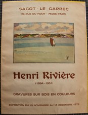 Henri riviere affiche d'occasion  Longueville-sur-Scie
