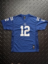 Camiseta Indianapolis Colts Youth XL azul futebol americano NFL Andrew Luck 12 comprar usado  Enviando para Brazil
