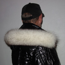 Polarfuchs pelz kapuze gebraucht kaufen  Bad Soden-Salmünster